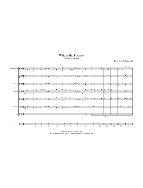 The Nutcracker - Waltz Of The Flowers (Arr. Lucas Narciso) - Piotr Ilitch Tchaikovski (Brass Ensemble)