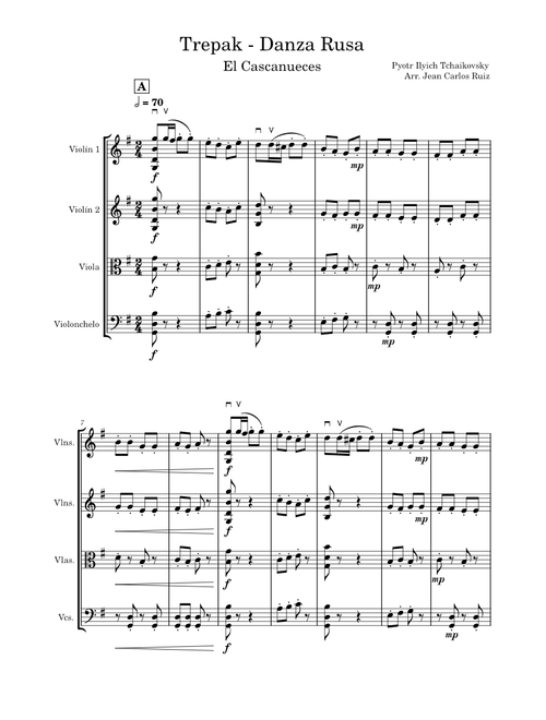 Trepak – Pyotr Ilyich Tchaikovsky Trepak - Danza Rusa - Tchaikovsky
