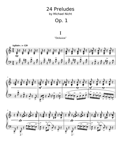 24 Preludes Vol. 1, Op. 1
