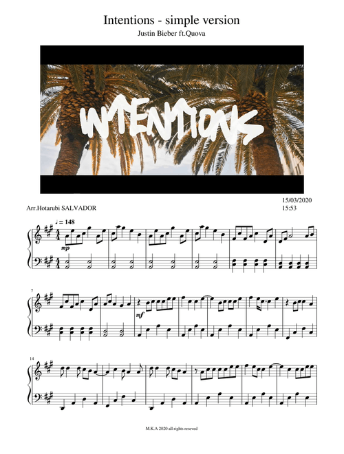 Intentions - Justin Bieber