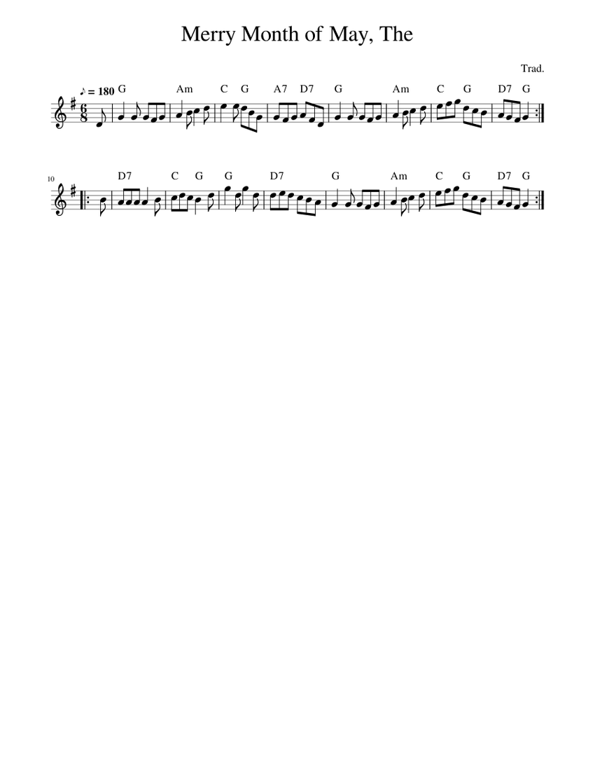 song in the merry month of may