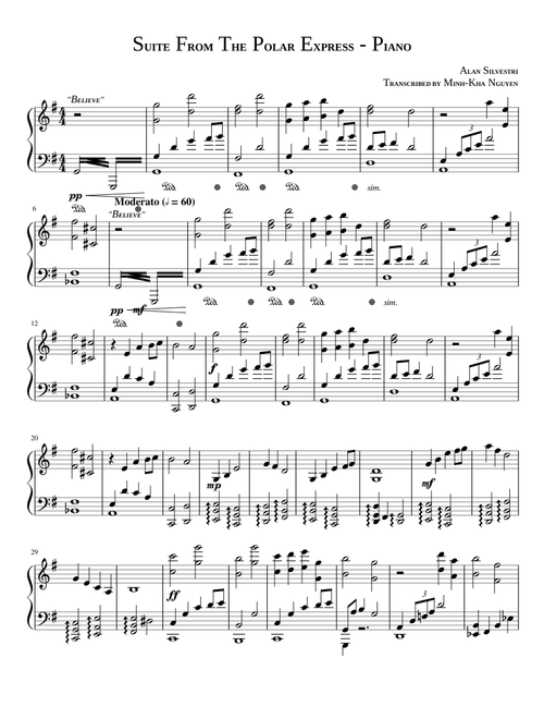Suite From the Polar Express Piano (WIP)