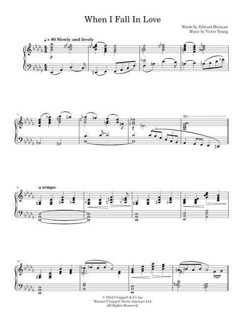 When i fall in love - Nat King Cole (Piano-Voice-Guitar)