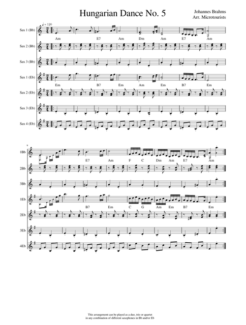 Hungarian Dance No. 5 – Johannes Brahms
