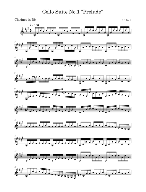 Cello Suite No.1 Prelude