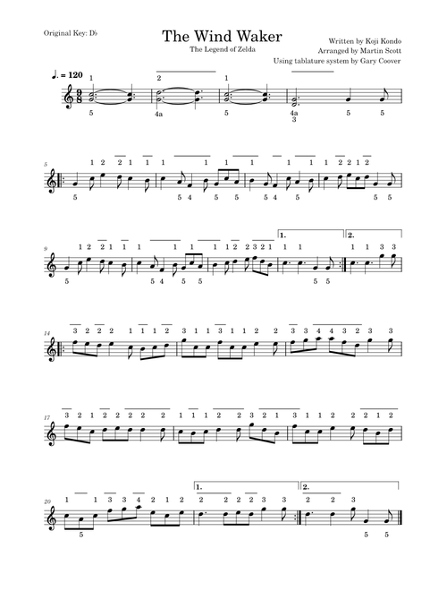 Legend of Zelda: Wind Waker Title Theme – Kenta Nagata (Anglo Concertina)