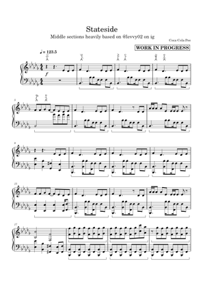 Play Official version of Stateside Sheet Music by Zara Larsson ...
