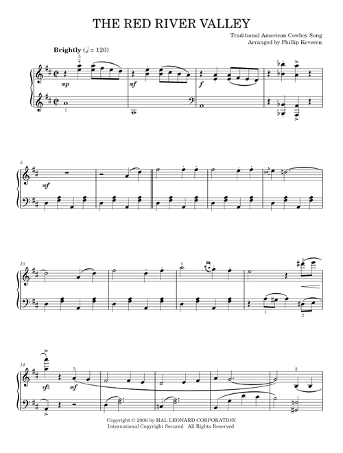 The Red River Valley - Traditional American Cowboy Song (Piano Solo)