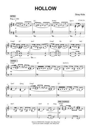 Hollow – Stray Kids Sheet Music for Piano (Solo) easy | MuseScore.com