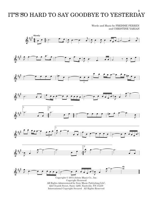 It's So Hard To Say Goodbye To Yesterday - Boyz II Men (Alto Sax Solo)
