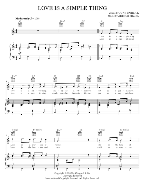 Love Is A Simple Thing - Arthur Siegel (Piano-Vocal-Guitar)