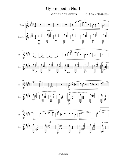 Gymnopédie No.1 – Erik Satie