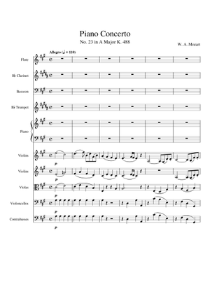 Piano Concerto No.23 in A major, K.488 – Wolfgang Amadeus Mozart 1