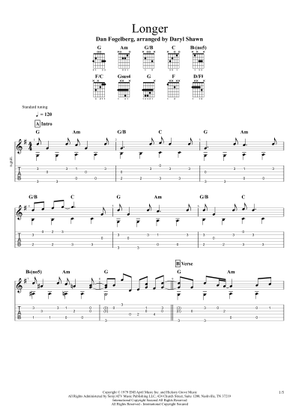 Play Official version of Longer sheet music by Dan Fogelberg