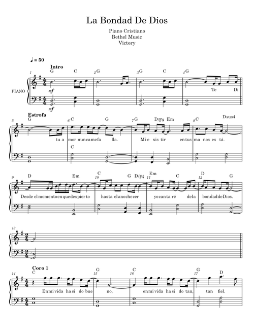 La Bondad de Dios - Bethel Music
