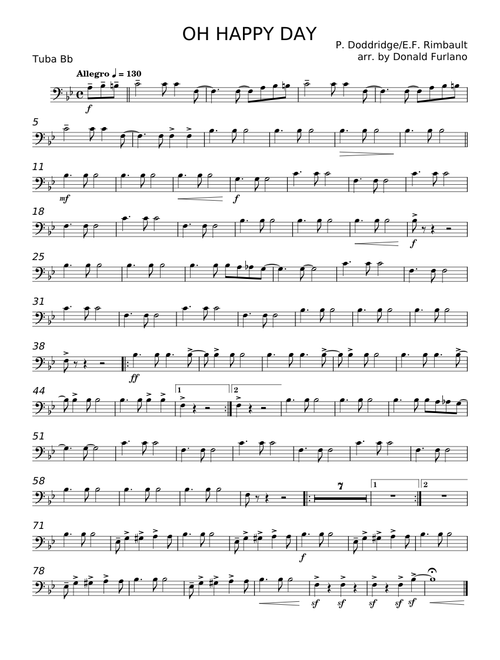 OH HAPPY DAY - P. Doddridge;E. F. Rimbault