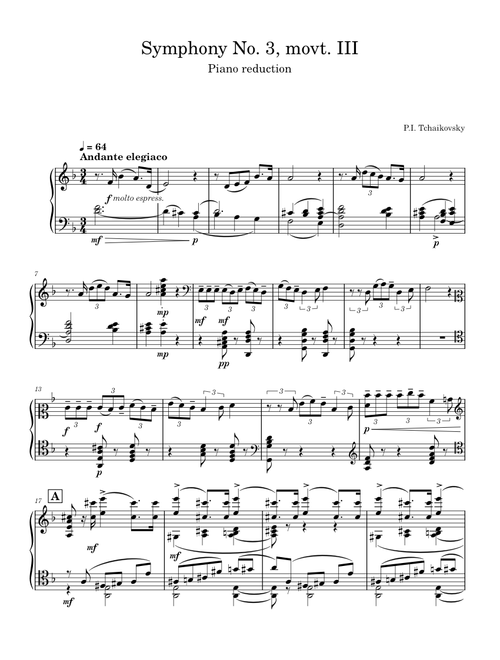 Symphony No.3, Op.29 – Pyotr Ilyich Tchaikovsky