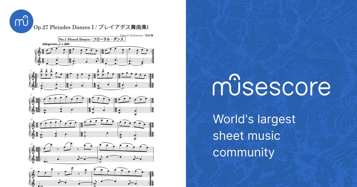 Pleiad Dances Book 1 – Takashi Yoshimatsu Sheet Music for Piano