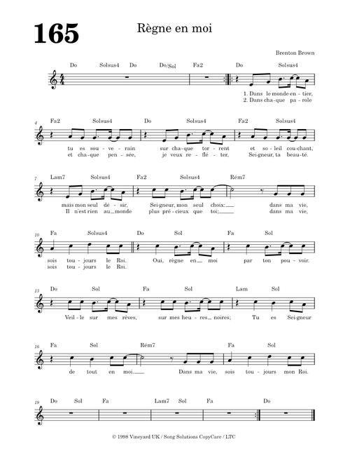 Règne en moi – Brenton Brown