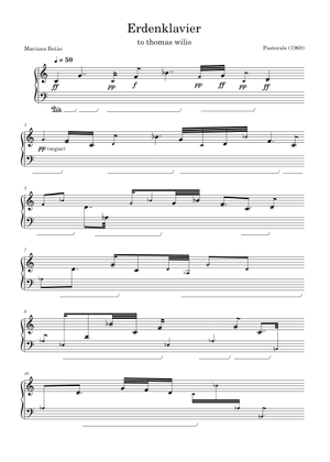 Luciano Berio Interlinea ピアノ楽譜 L. Berio - Wasserklavier Sheet Music for Piano (Solo) | MuseScore.com