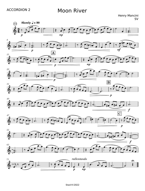 Moon River - Henry Mancini