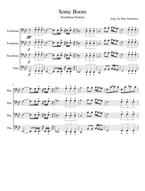 Sonic Boom Trombone Fanfare