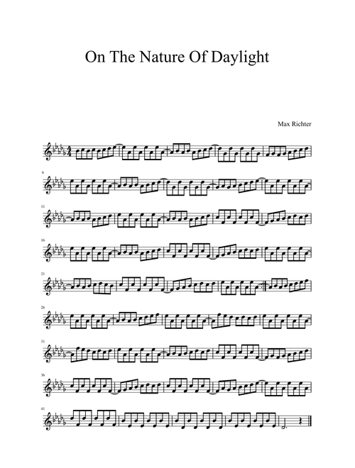 Max Richter - On The Nature Of Daylight