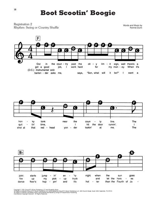 Boot Scootin' Boogie - Brooks & Dunn (E-Z Play Today)