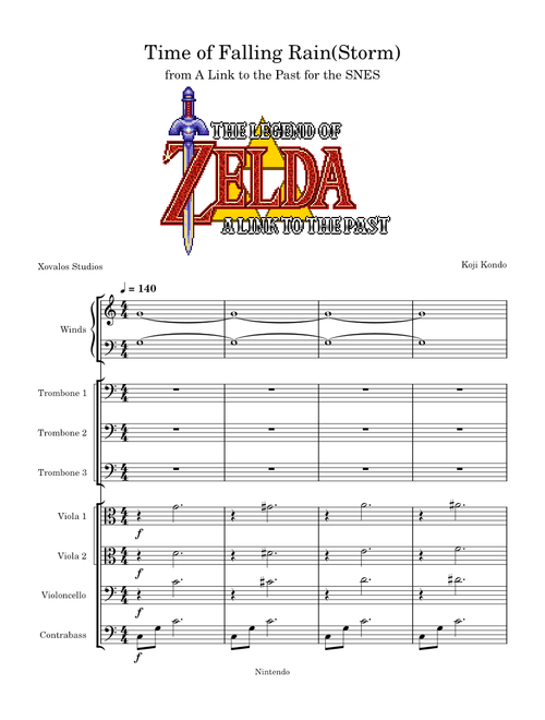 Time of Falling Rain(Storm) - The Legend of Zelda: A Link to the Past – Koji Kondo