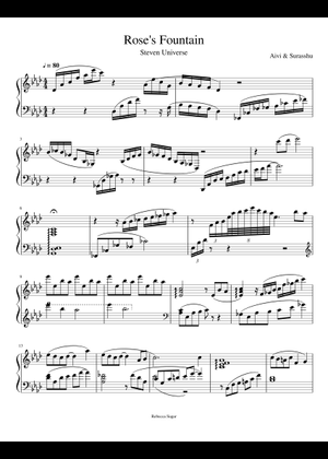 Rose's Fountain (Steven Universe Soundtrack) – aivi & surasshu Sheet ...