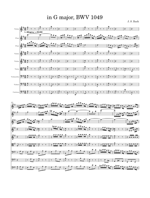 Brandenburg Concerto No.3 in G major, BWV 1048 – Johann Sebastian Bach