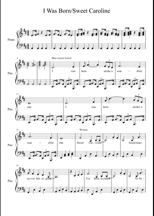 Neil Diamond "Sweet Caroline" Sheet Music (Piano Solo) In C Major - Download & Print - SKU: MN0305361 - Foto 4