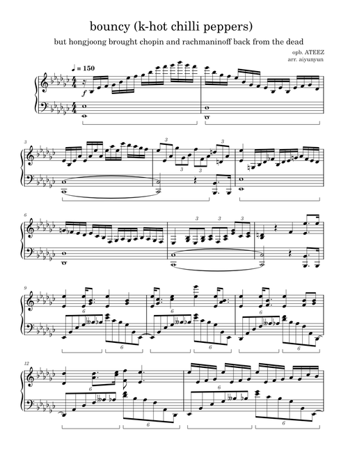 if Bouncy by ATEEZ was a classical piano piece