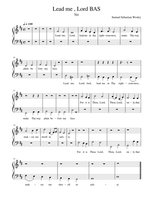 Lead me , Lord BAS