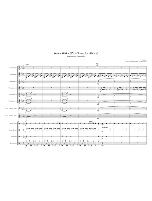 Waka Waka (This time for Africa) - Percussion Ensemble