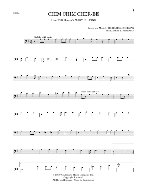 Chim Chim Cher-ee (from Mary Poppins) - Dick Van Dyke (Cello Solo)