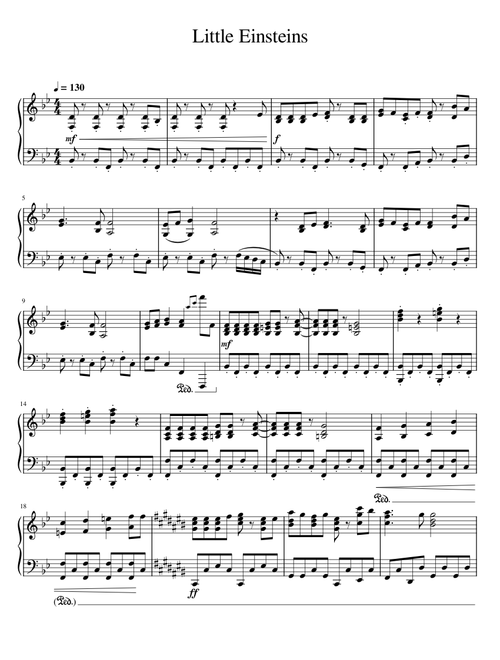 The Little Einsteins Theme – Sheet Music Boss