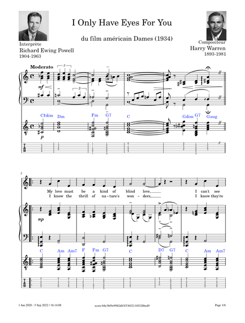 I Only Have Eyes For You – Harry Warren