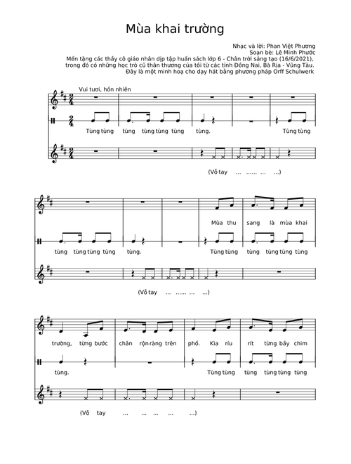 Mùa khai trường - Ostinato