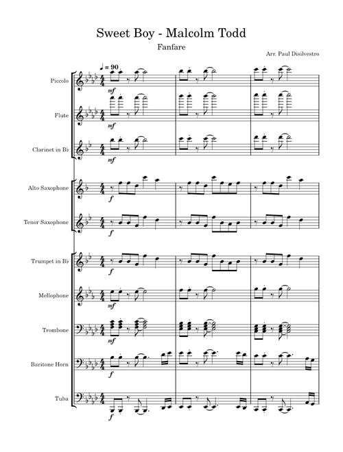 Sweet Boy – Malcolm Todd ( Full Band Fanfare)