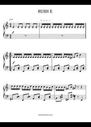 RUSH A - Andrew Wrangell 楽譜 ピアノ用 (ソロ) | MuseScore.com