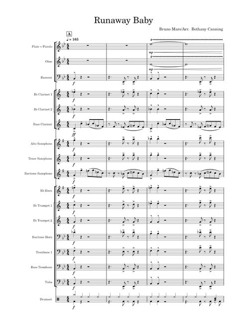 Runaway Baby for Concert Band