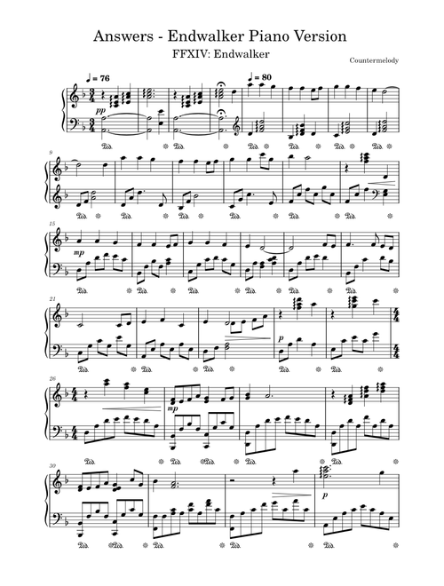 FINAL FANTASY 楽譜 The Epic Final Fantasy - Nobuo Uematsu Sheet Music for Bass