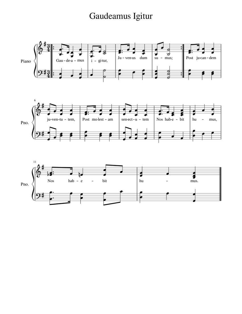 gaudeamus-igitur-sheet-music-for-piano-solo-musescore
