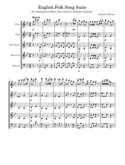 English Folk Song Suite – Ralph Vaughan Williams