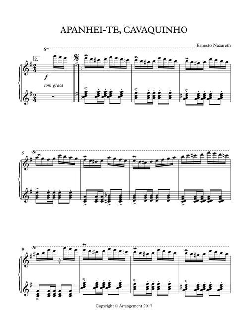 APANHEI-TE CAVAQUINHO (Arr. Islo Nantes) - Ernesto Nazareth (Piano Solo)