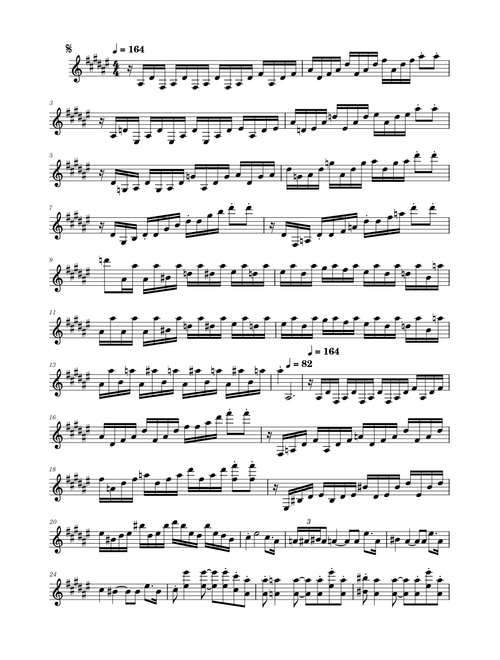 Sonata No 14, No 3 Moonlight Sonata – Ludwig van Beethoven Beethoven's Moonlight Sonata 3rd Movement for Solo Clarinet