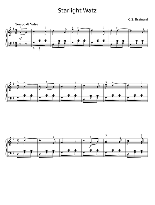 Starlight Waltz - C. S. Brainard