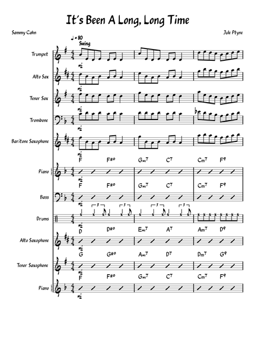 It's Been a Long, Long Time – Jule Styne and Sammy Cahn
