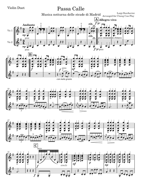 Boccherini Passa Calle 2.0